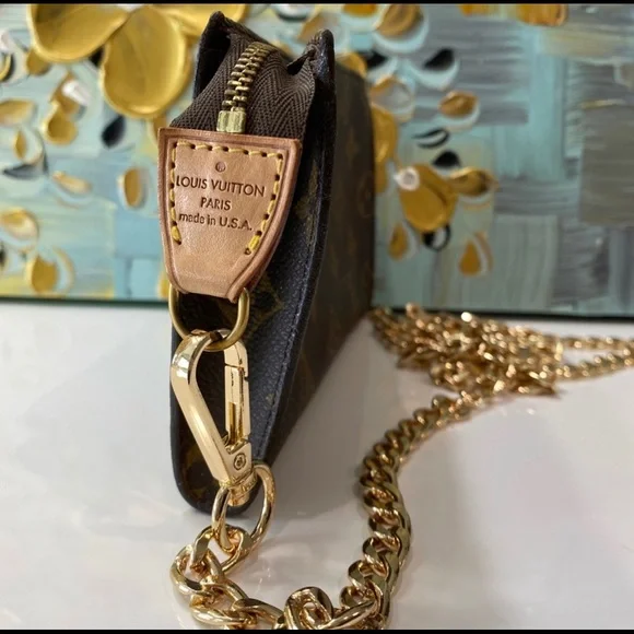 Louis Vuitton Bucket Pouch Pochette Crossbody Bag Purse - Picture 3 of 7